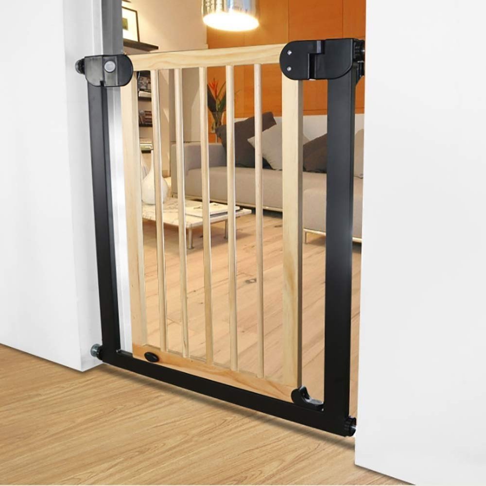Extra-Wide Adjustable Wooden Pet Gate, 76–153 cm
