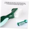 SECFOU 3-Piece Dual-Ended Denture Brushes for Effective Cleaning view 3