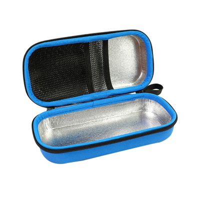 Portable Insulin Cooler Bag, Blue, 1 Piece, EVA and Oxford Fabric