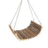 Akozon Hamster Wooden Swing Hammock with Hanging Chain, 15 x 30 cm view 2