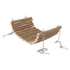 Akozon Hamster Wooden Swing Hammock with Hanging Chain, 15 x 30 cm view 3