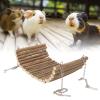 Akozon Hamster Wooden Swing Hammock with Hanging Chain, 15 x 30 cm view 4