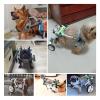 DXYOYONGOZ Dog Wheelchair, Aluminum Pet Mobility Cart with Harness and Leash (Size M) view 2