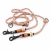 Highland Houndstooth Dog Leash | 2 m / 2.5 m / 3 m x 8 mm Adjustable Lead, Handmade, Durable, for Small & Medium Dogs, Beige view 1