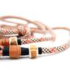 Highland Houndstooth Dog Leash | 2 m / 2.5 m / 3 m x 8 mm Adjustable Lead, Handmade, Durable, for Small & Medium Dogs, Beige view 2