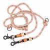 Highland Houndstooth Dog Leash | 2 m / 2.5 m / 3 m x 8 mm Adjustable Lead, Handmade, Durable, for Small & Medium Dogs, Beige view 3