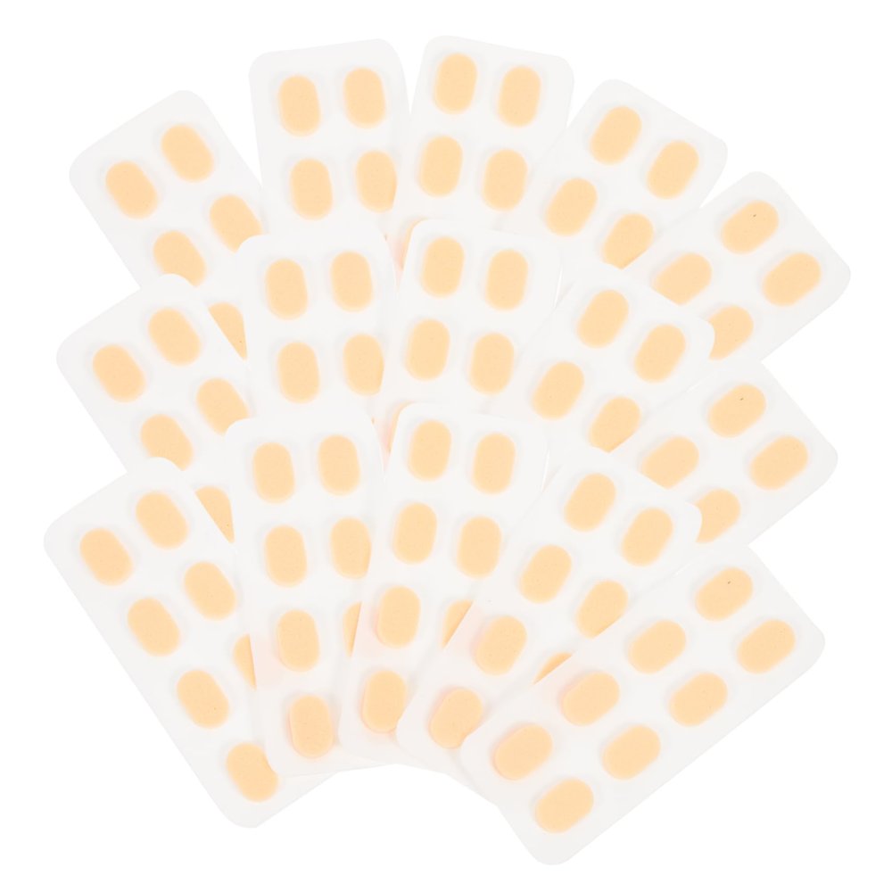 EVA Non-Slip Khaki Sponge Nose Pads, 60-Piece Pair for Eyeglasses