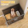 HBOOMOEM Metal Puppy Playpen, White, 6 Panels view 2
