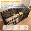 HBOOMOEM Metal Puppy Playpen, White, 6 Panels view 3