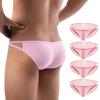 ZC8bdbd Men's Sexy Breathable Briefs, Men's Pouch Underwear, Lingerie, Gay Underwear, Sissy Panties, 4 Pink, X-Large view 1