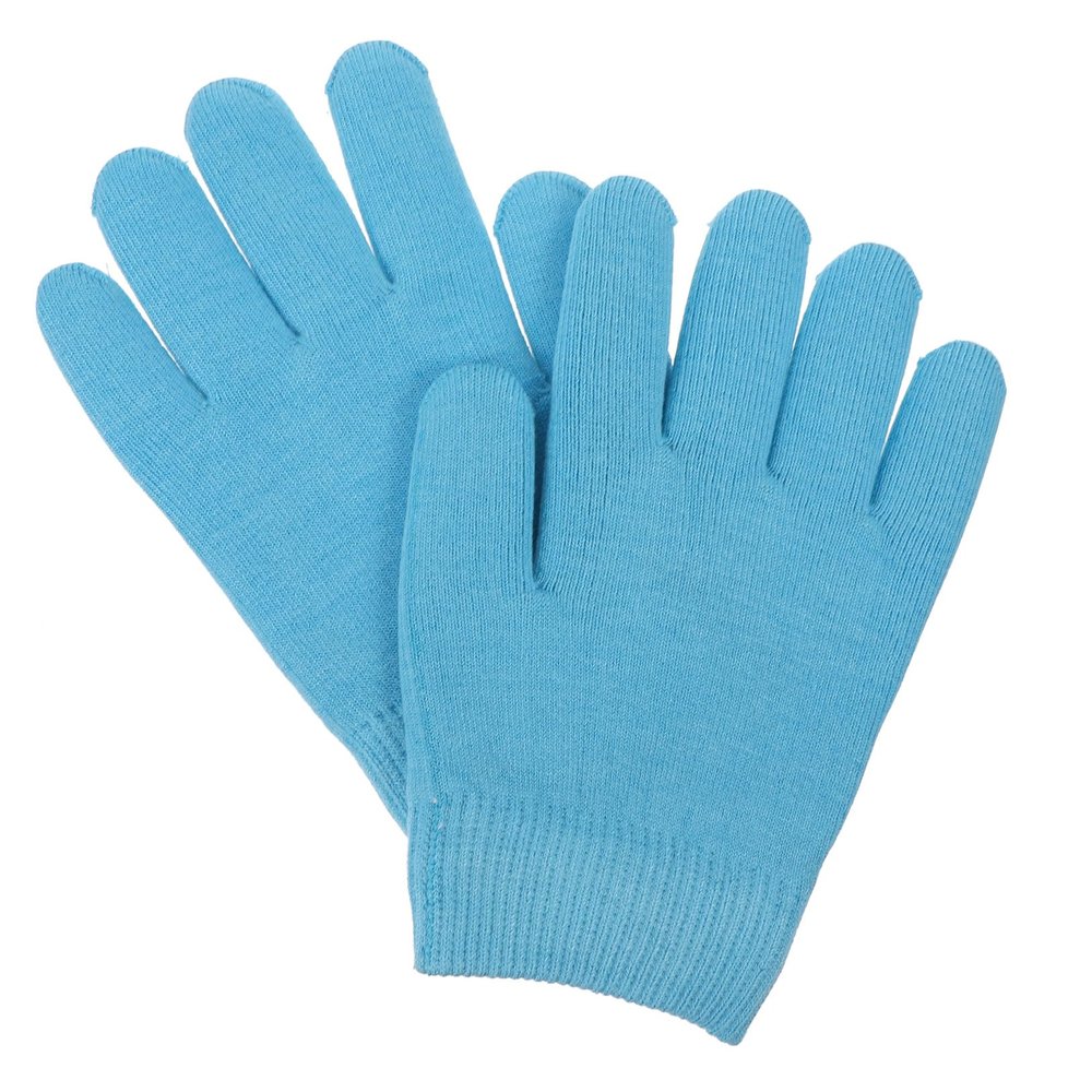 1 Pair Cotton Moisturizing Gel Gloves, Elastic