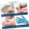 1 Pair Cotton Moisturizing Gel Gloves, Elastic view 3