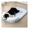 FOVAOK Cooling Summer Dog Bed, Ice Silk Cooling Pet Mat, Foam Sofa Bed, Removable Cooling Summer Fabric, Dog Bed, Pet Cushion (Chocolate, XL) view 2