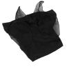 Horse Mesh Fly Mask with Ear Protection for the Stable, Black view 2
