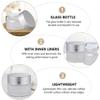 minkissy 8-Pack 10 g Refillable Glass Cream Jars with Lids and Inner Inserts view 3