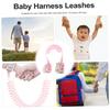 Baby Anti-Lost Harness with Stainless Steel Cable, Pink, PU/PVC view 4