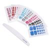 Ipetboom Glitter Toenail Stickers, 8 Sheets with Nail File view 1