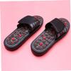 Massage Slippers, 1 Pair, EVA, Black, Foot Massage Shoes view 3