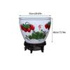 Chinese Hand-Painted Ceramic Aquarium for Living Room view 2