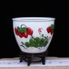 Chinese Hand-Painted Ceramic Aquarium for Living Room view 3