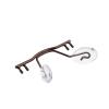 Generic Stainless Steel Replacement Nose Bridge for Rimless Glasses, NB015 Brown view 1