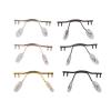 Generic Stainless Steel Replacement Nose Bridge for Rimless Glasses, NB015 Brown view 2