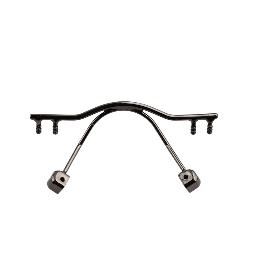 Generic Replacement Nose Bridge for Rimless Eyeglass Frames, Stainless Steel, NB018# (NB018 Gun)