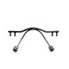 Generic Replacement Nose Bridge for Rimless Eyeglass Frames, Stainless Steel, NB018# (NB018 Gun) view 1