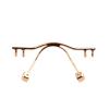 Generic Replacement Nose Bridge for Rimless Eyeglass Frames, Stainless Steel, NB018# (NB018 Gun) view 3
