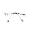 Generic Replacement Nose Bridge for Rimless Eyeglass Frames, Stainless Steel, NB018# (NB018 Gun) view 4