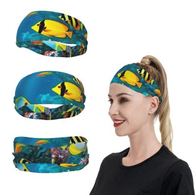 The Underwater World Tropical Fish Moisture-Wicking Sports Headband for Men and Women