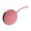 Pink Silicone Pacifier Pouch with Zipper, Portable view 1