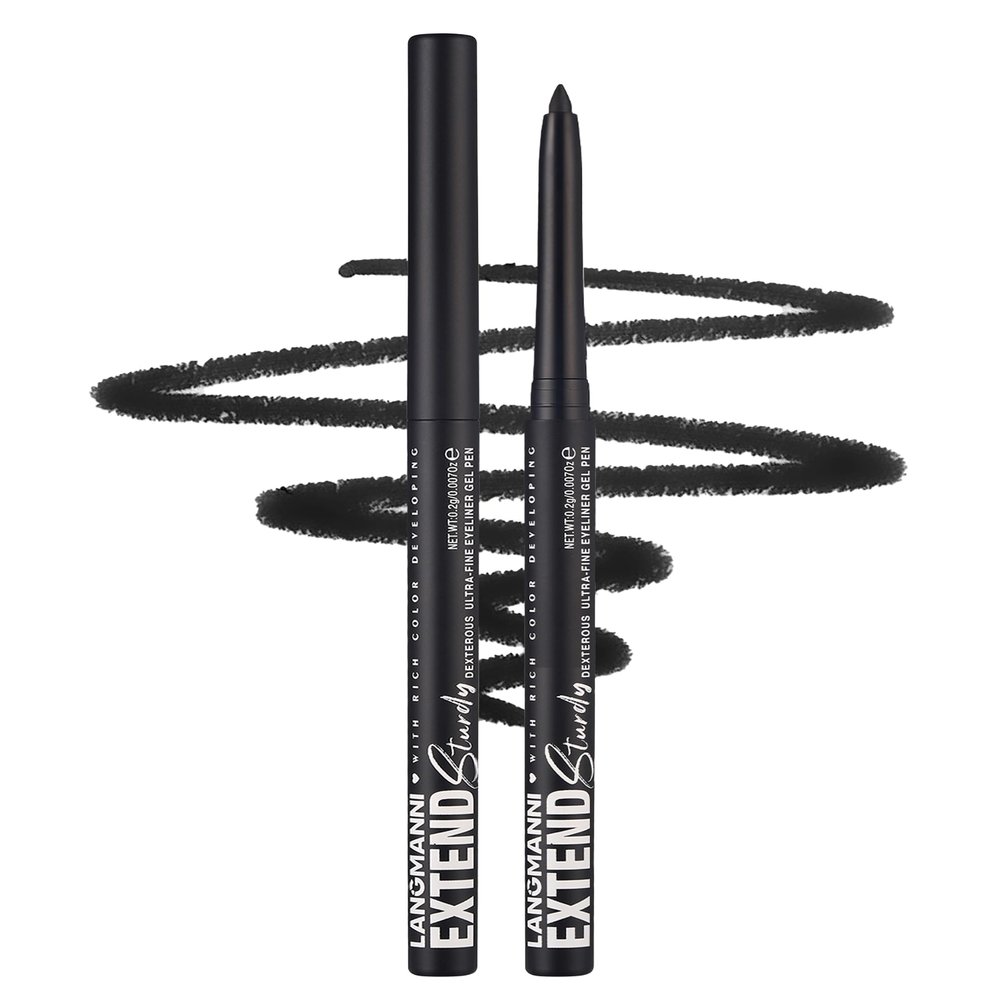 Erinde Black Waterproof Eyeliner Pen, Long-Lasting Matte Finish
