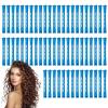 60 Blue Cold Wave Rods for Perms and Curls view 1