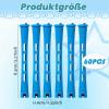 60 Blue Cold Wave Rods for Perms and Curls view 2