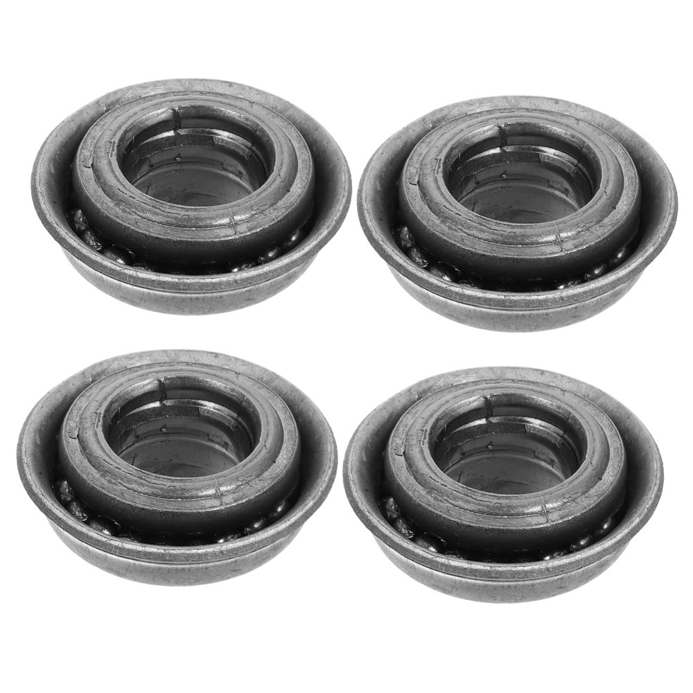 Wheelchair Axle Bearings, 4-Piece Steel Set for Front Fork and Wheel Mount