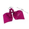Blausky 2-Pack Satin Bow Hair Ties with Long Tails, Burgundy view 3