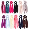 Blausky 2-Pack Satin Bow Hair Ties with Long Tails, Burgundy view 4
