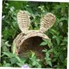 Pet Sleeping Nest for Rabbits, Natural Grass Nest view 4