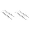 TOVINANNA 4-Piece Stainless Steel Eyelash Extension Tweezers view 1