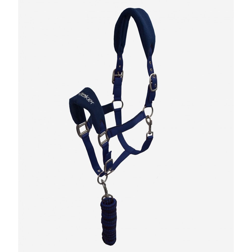 John Whitaker Uni Club Halter and Lead Rope Set Navy Full
