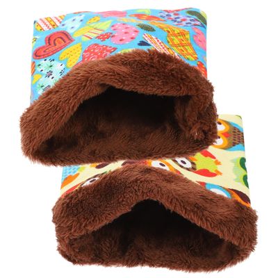 Yardwe Guinea Pig Bed, Warm Sleeping Bag, 2-Pack, Knitted Plush