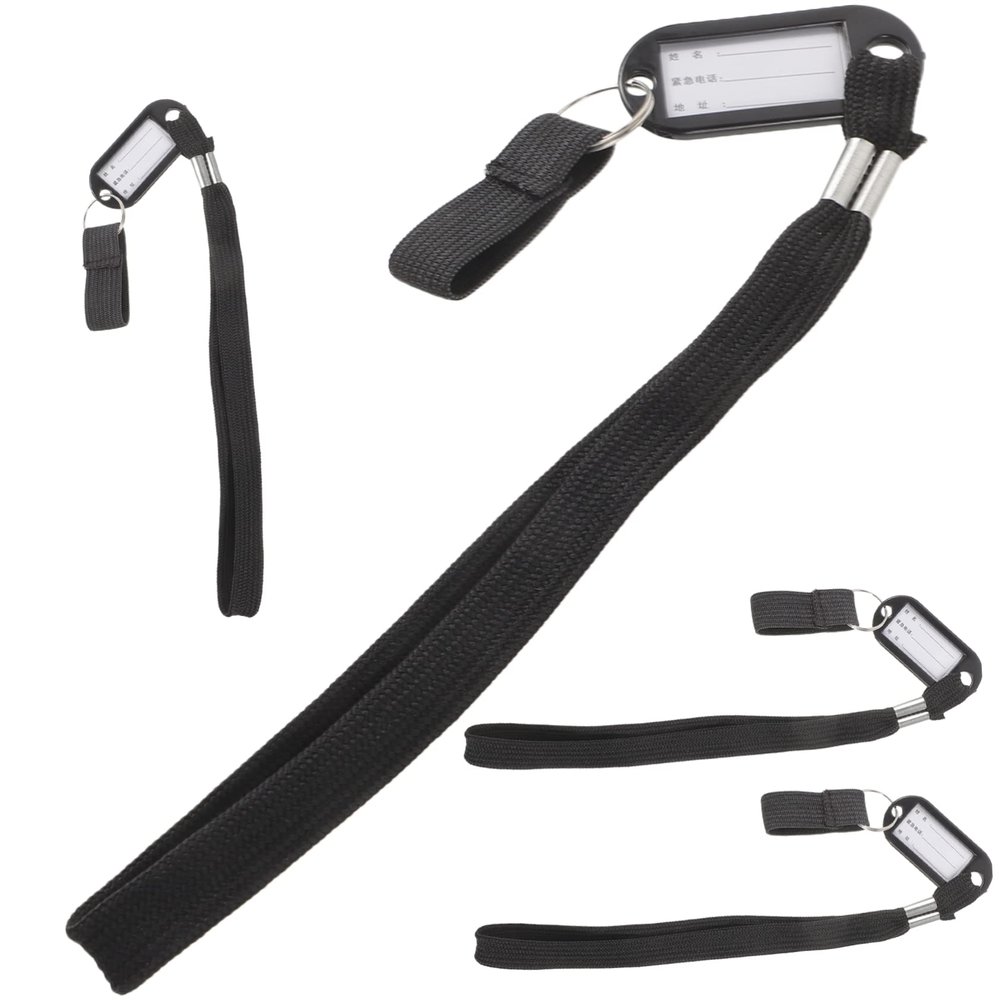 KOMBIUDA 4-Pack Nylon Walking Cane Wrist Straps with Anti-Loss Feature and High Visibility