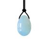 Yoni Egg Rose Quartz White Natural Jade Eggs for Women, Kegel Exercise, Tightening and Massage Eggs, Drilled Eggs, L 4.5 x 3 cm, Opalite view 1