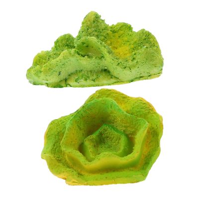 Happyyami 2-Piece Resin Aquarium Artificial Coral Decorations