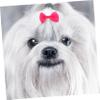 16 Fabric Hair Bow Elastics for Dogs and Cats view 4