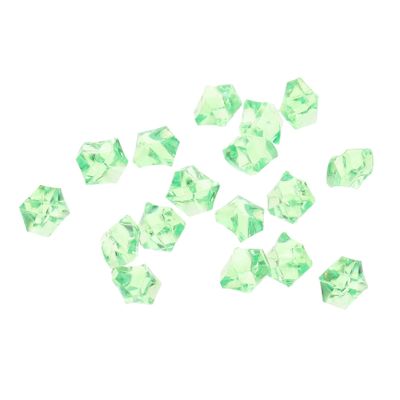 MAGICLULU Artificial Ice Cubes, 500 Pieces, 11 x 14 mm, Acrylic, Green