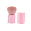 Pink Makeup Face Powder Applicator, Synthetic Fiber view 1