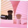 Pink Makeup Face Powder Applicator, Synthetic Fiber view 3
