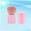 Pink Makeup Face Powder Applicator, Synthetic Fiber view 4